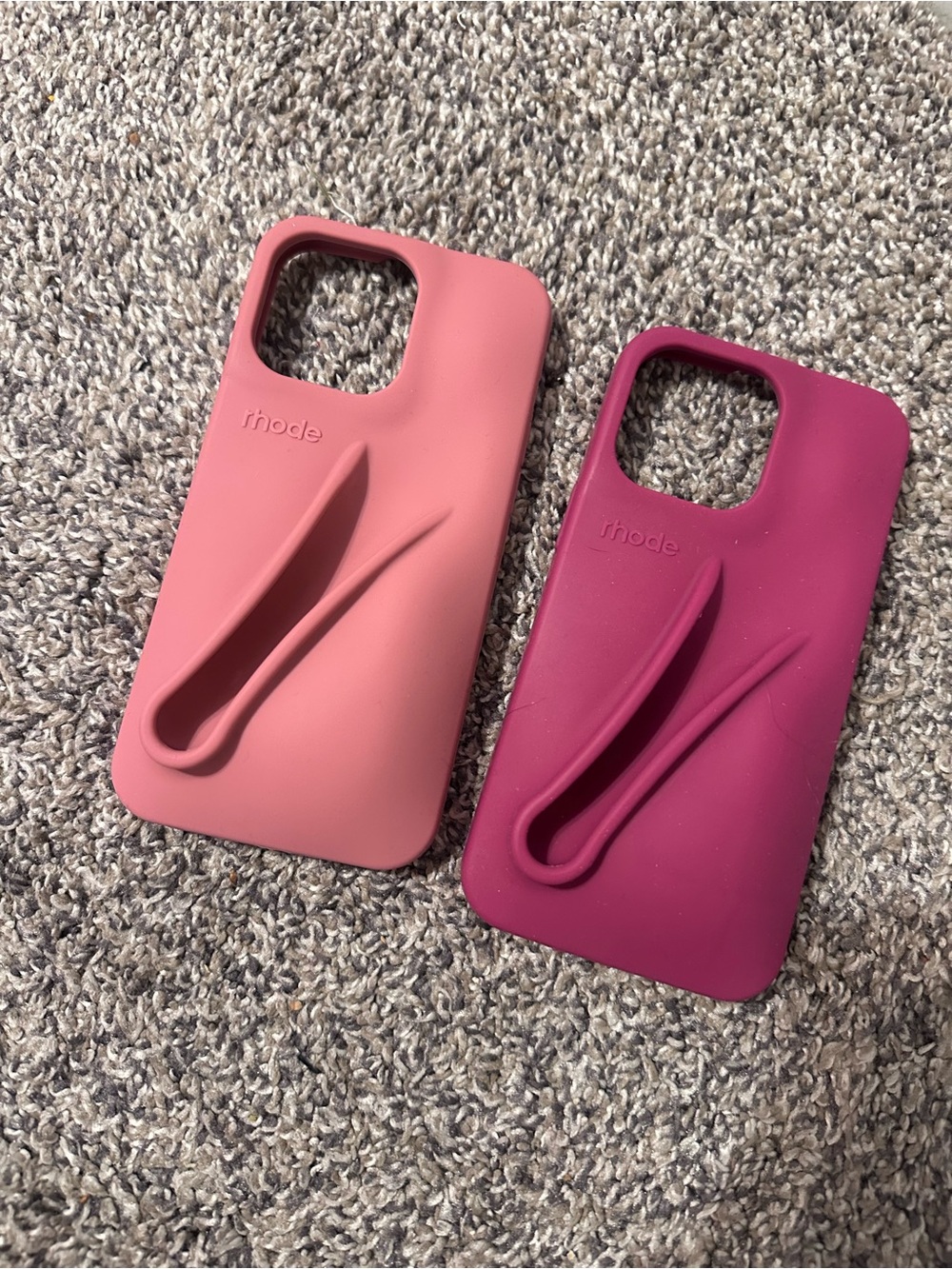Rhode Iphone 14 pro max Silicone Phone Cases with Built-In Lip Balm Holder